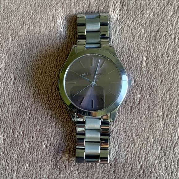 Michael Kors Slim Runway Blue Steel Watch MK3419 - Picture 2 of 6